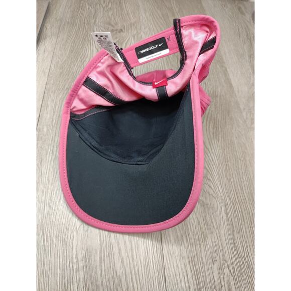 NIKE Womens Hat Cap Hat Golf Pink One Size Adjustable Lightweight Clean 619764 - Picture 6 of 9